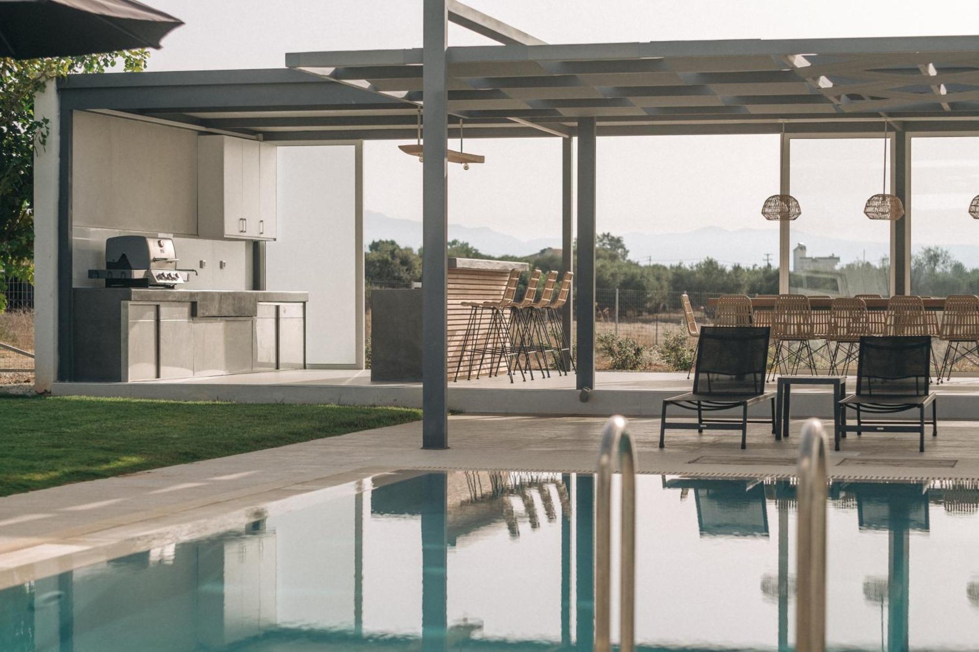 Helios A Modern Large Villa With Private Pool Set In A Quiet Location Stavrós Buitenkant foto
